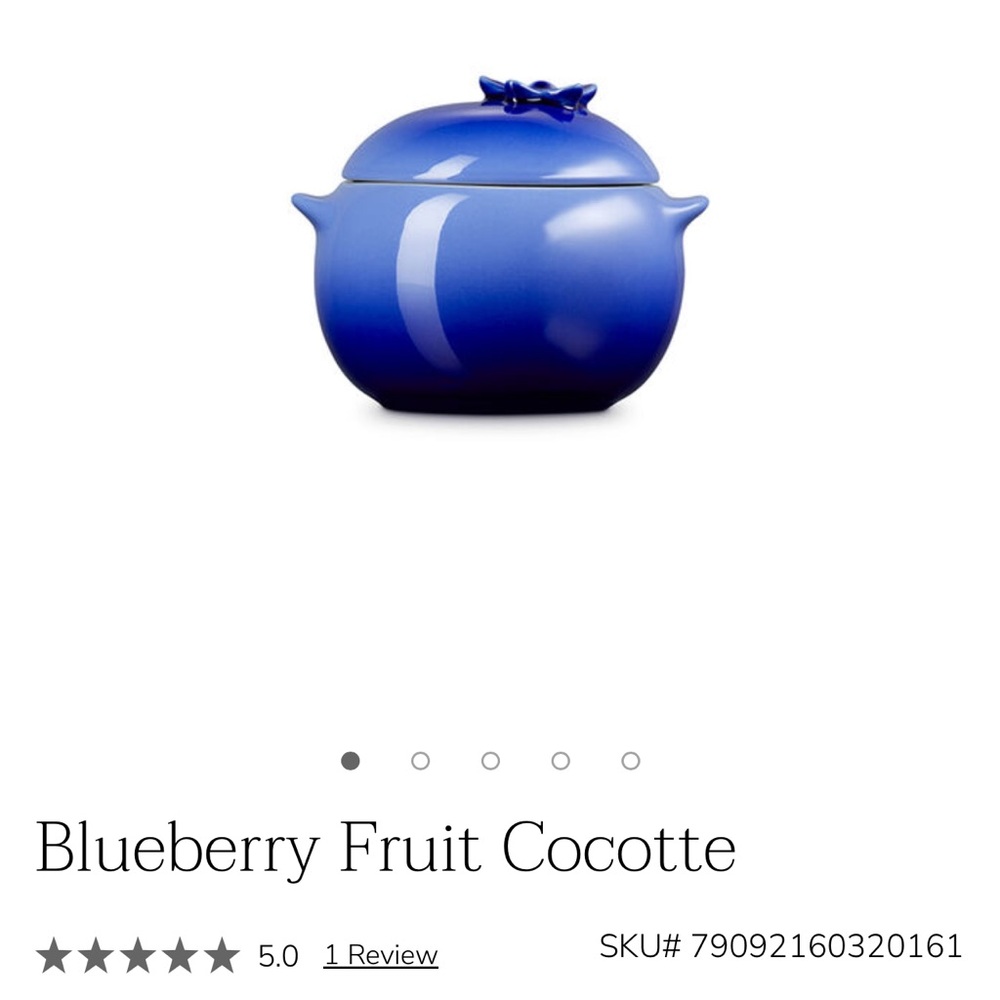 Le creuset blueberry cocotte